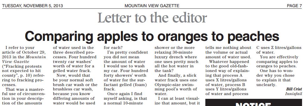 2013 11 03 SPOG Comparing Apples to Oranges to Peaches