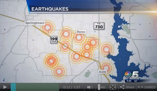2014 01 22 Earth quakes in frac waste injection areas of N Texas