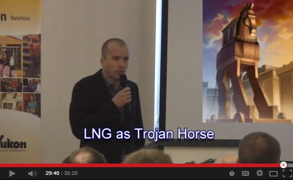 2014 01 23 Aron Miller CAPP presentation to Yukon Chamber of Commerce about hydraulic fracturing video by Will Koop LNG as Trojan Horse