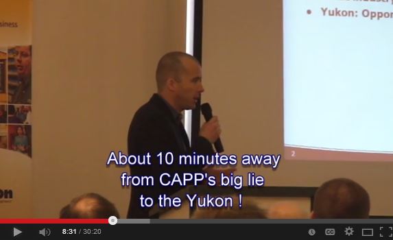 2014 01 23 Aron Miller CAPP presentation to Yukon Chamber of Commerce about hydraulic fracturing video by Will Koop