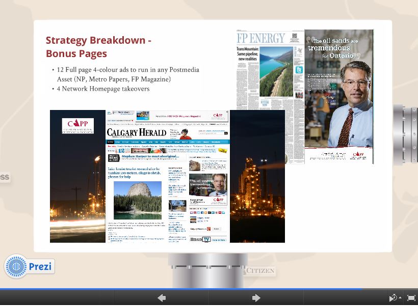 2014 02 05 Screen capture Oil and Gas industry & CAPPs Canadian Media Control