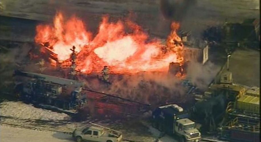 2014 02 11 Gas well explosion in green co pennsylvania photo