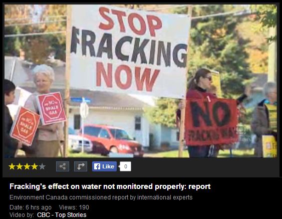 2014 05 01 CBC News on CCA Frac Report