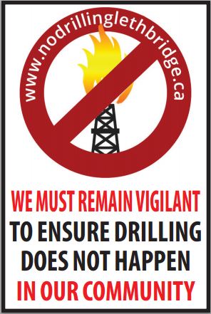 2014 05 02 No Drilling Lethbridge We Must Remain Vigilant