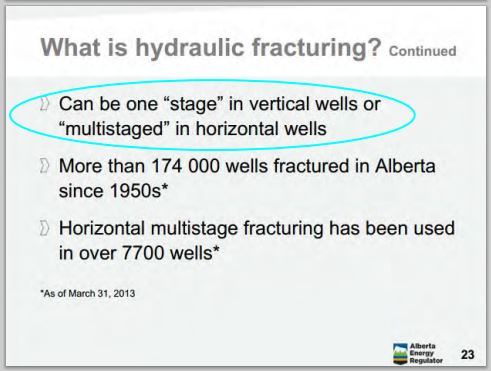 2014 05 24 snap Countenay presentation by Ernst AER brochure vertical and horizontal wells are frac'd
