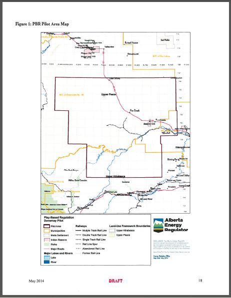 2014 06 16 Figure 1 Map of Fox Creek Play Based and Synergy Pilot project area