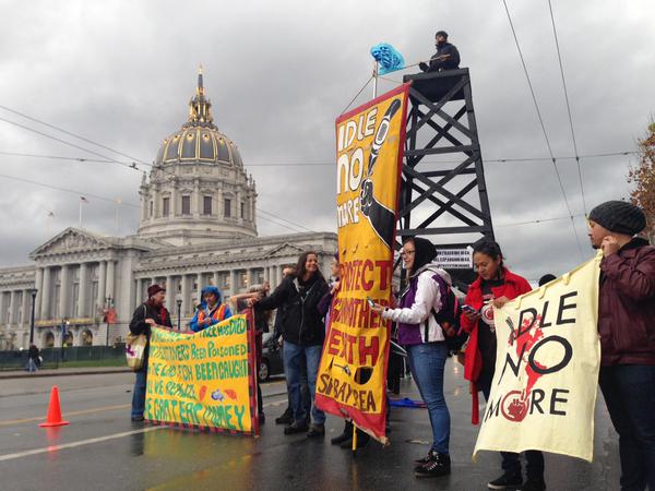2015 02 07 largest no frac march in US history, idle no more, protect mother earth