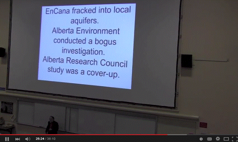 2015 03 21 Slide from Andrew Nikiforuk talk at U of A on Rosebud drinking water contamination