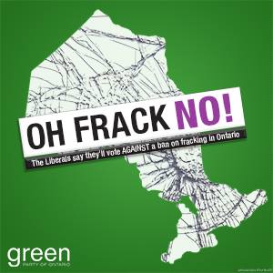 2015 05 08 Oh Frack No, Bill to Ban high volume fracing for shale gas in Ontario, ok to frac for oil, other formations and multi-stage other volume fracing