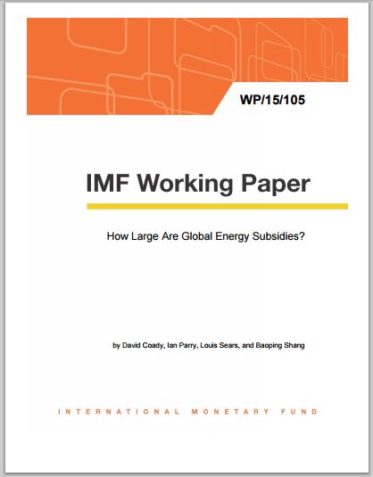 2015 05 15 IMF working paper, trillions in subsidies to oil gas and freedom to pollute