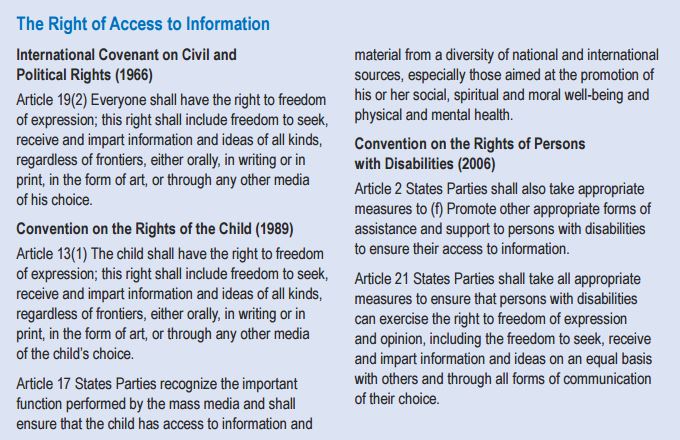 2015 06 12 International Human Rights Law and Fracking, The right of access to information and freedom of expression