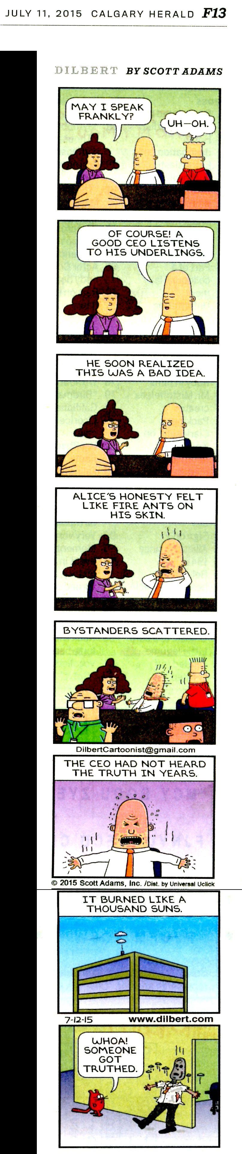 2015 07 11 Dilbert on truth and the ceo