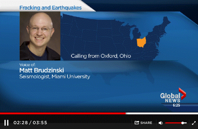 2016 03 29 Matt Brudzinski, seismologist on Ohio quakes