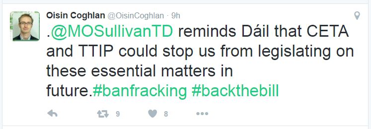 2016-10-27-oisin-coghlan-tweet-ceta-ttip-could-stop-irish-paliarment-from-legislating-frac-ban-in-future
