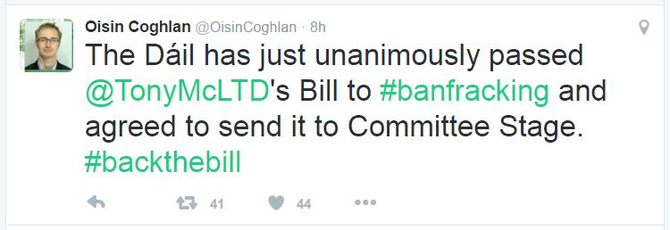 2016-10-27-oisin-coghlan-tweet-irish-parliament-just-unanimously-passed-frack-ban-bill