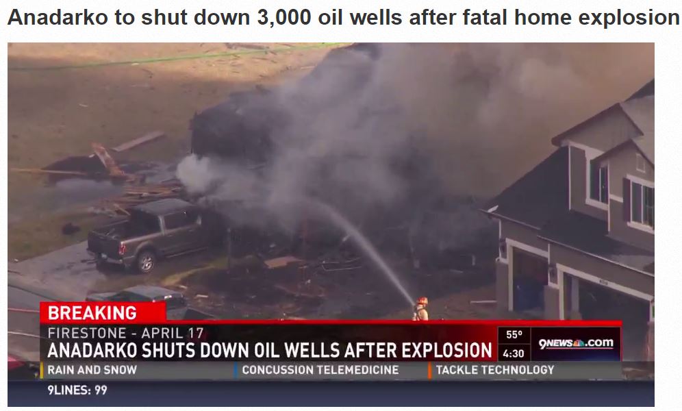 2017 04 26 Anadarko shuts down oil wells after home explosion killed two, hospitalized two more, including high school science teacher 1a