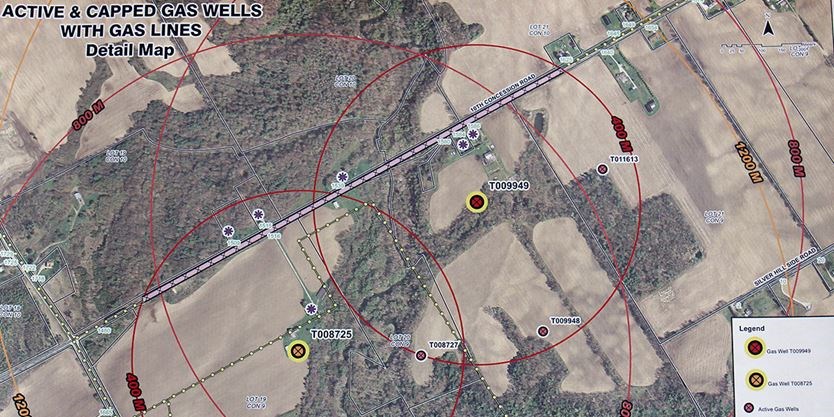 Ontario 2 Years Ago In Norfolk Leaking Abandoned Industry Sour Gas Wells Forces Exclusion Zone For Vehicles Vessels And Evacuation Of 22 Homes In Nearby Town Of Jarvis Population 2 300 Unusually High