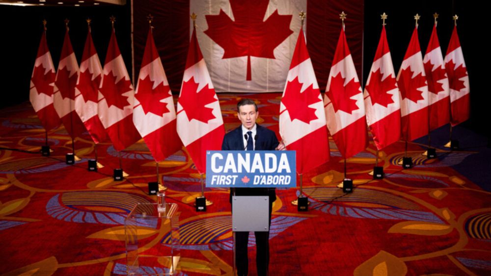 2025 pierre poilievre leader of the harper reformacons, canada first, copying america first