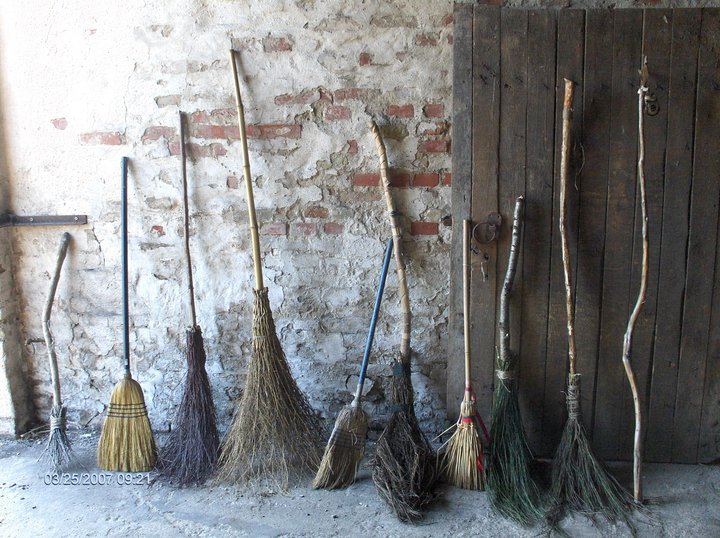 This image has an empty alt attribute; its file name is brooms.jpg